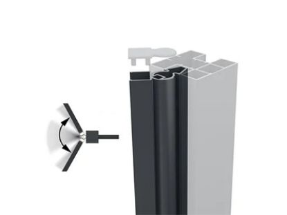 Boston aluminium variabel hoekprofiel - 200 cm