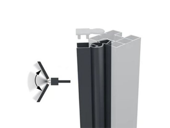 Boston aluminium variabel hoekprofiel - 200 cm