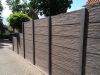 Betonpaal antraciet gecoat met sponning t.b.v. blokhutprofiel - 11.5x11.5 cm