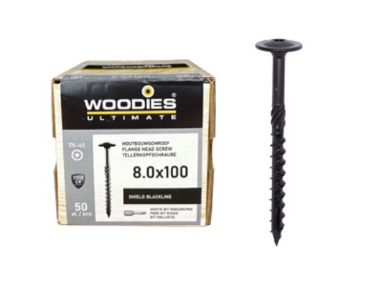 Woodies Tellerkop Schroef Blackline