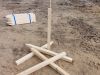 Vuren piket gepunt - 33x33 mm
