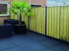 Betonplaat antraciet gecoat t.b.v. paal met sponning - 25x3.5 cm