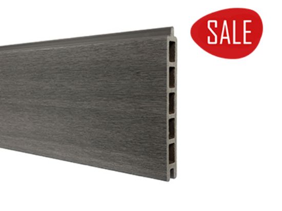Boston WPC Premium fence board Dark Grey - 21x150 mm